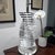 Bauer Vintage Mid Modernist Clear Lucite Stacked Tiled Skyscraper Table Lamp, Attributed to Bauer For Sale - Image 4 of 10