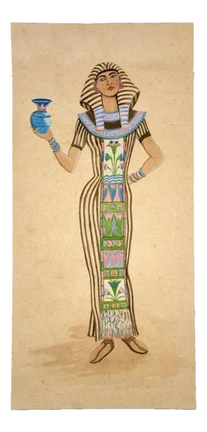 Unknown, Costume for Aida, Tempera and Watercolor, 1920s