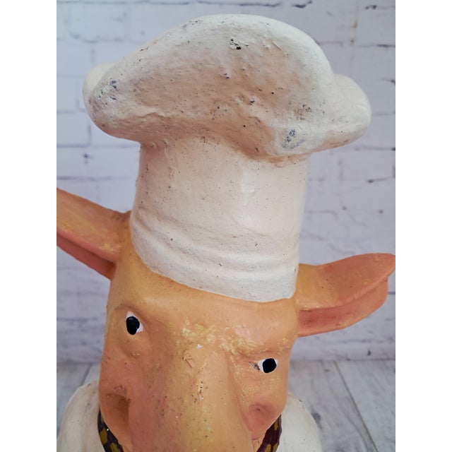 Vintage Cast Iron Butcher's Pig Advertising Prop, 1930s For Sale - Image 6 of 18