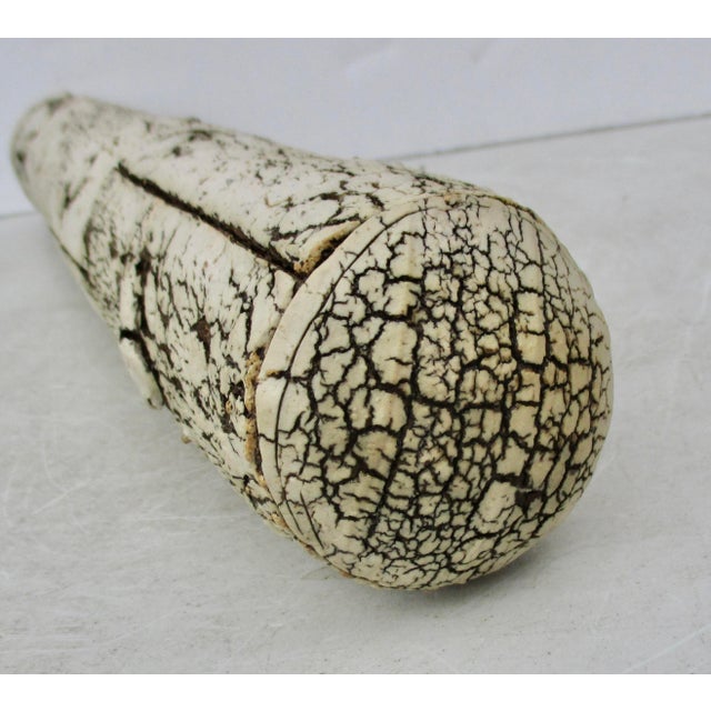 Peter Lane (American 1958) 16" long by 2.75" in diameter. Renowned ceramist from NY, writer, and designer of large tile...