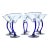 Cobalt Swing Cocktail Glasses- Set of Eight For Sale