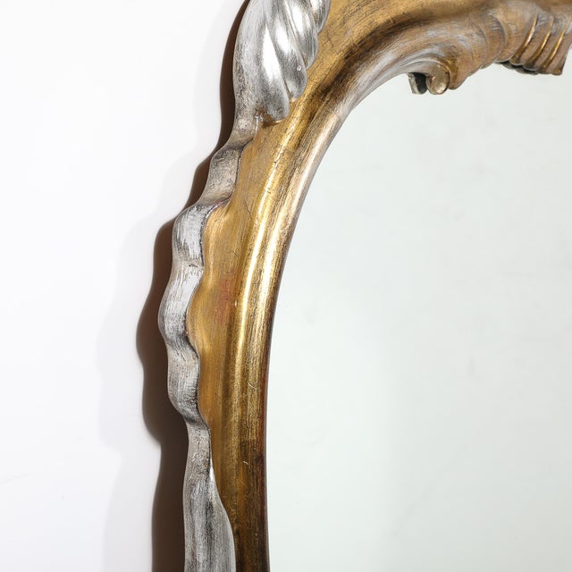 Hollywood Gold and Silver Gilt-Wood Mirror by Dorothy Draper For Sale - Image 11 of 12