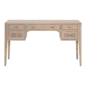 Cane Desk, Smoke Gray Oak