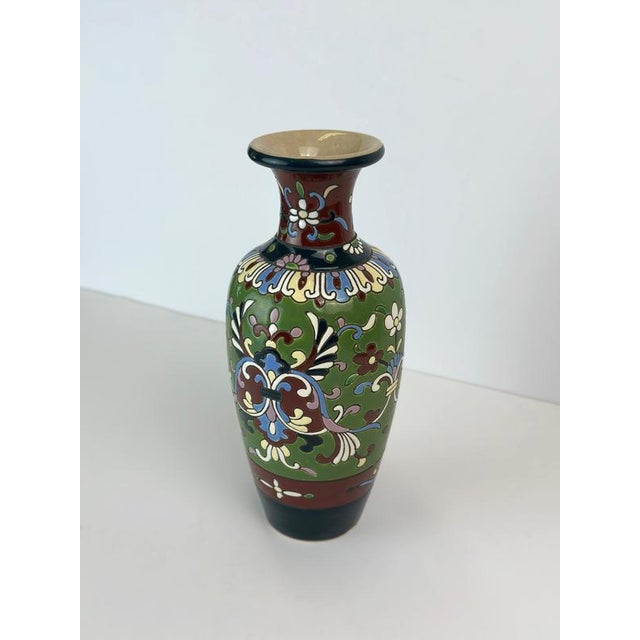 French Art Nouveau Vase in Faience, 1890s For Sale - Image 3 of 10