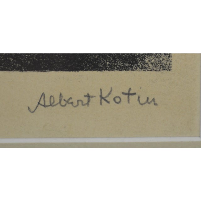 Abstract New York School Abstractionist Original Lithograph Signed Albert Kotin For Sale - Image 3 of 5