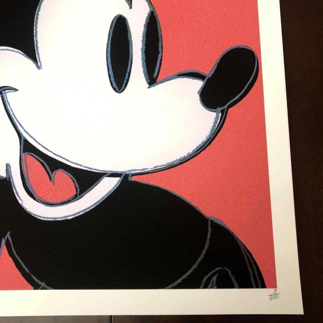 1990s After Andy Warhol "Mickey Mouse Pink" Lithograph For Sale - Image 10 of 13