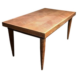 Vintage French Oak Dining Table For Sale