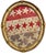 Rare Antique American Flag Bunting Beautifully Presented Period Gold Leaf Frame 19th Century For Sale