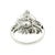 Mid-Century Modern 1940's Platinum Round and Baguette Diamond Dinner Ring, Size 5.75 For Sale - Image 3 of 5