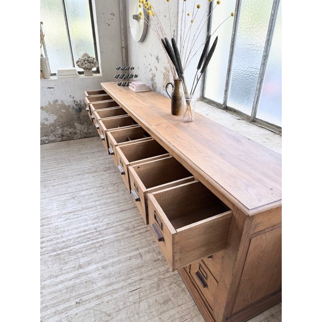 Oak Workshop Cabinet, 1950s For Sale - Image 3 of 18