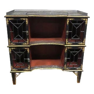 Vintage Chinoiserie Cabinet in the Manor of Maitland Smith For Sale