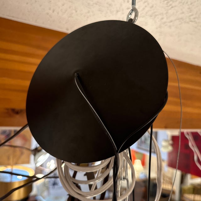 Space Age Saucer Pendant, Matte Black For Sale In San Francisco - Image 6 of 10