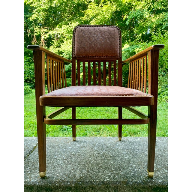 Art Nouveau Vienna Sofa and Armchairs by J.J Kohn for Jacob & Josef Kohn, 1890s, Set of 4 For Sale - Image 14 of 18