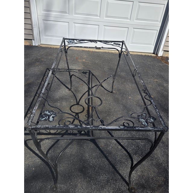 Metal Vintage Salterini Outdoor Dining Table, Attributed For Sale - Image 7 of 9