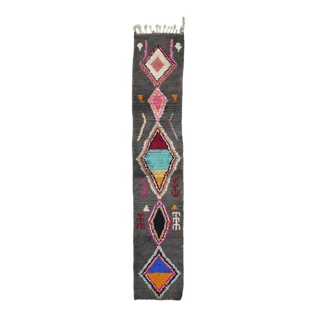 Moroccan Hallway Runner Rug - 11.8 X 2.1 Ft For Sale