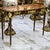 French Style Brown Console Table With Gold Leaf Accents For Sale In Miami - Image 6 of 7