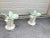 Wood Vintage Glass Top Tables With Floral Style Bases - a Pair For Sale - Image 7 of 9