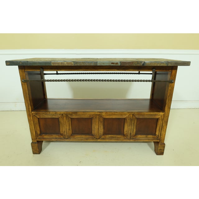 Continental Style Stone Top Console Vanity Chairish