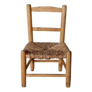 Vintage Children's Chair in Mulched Wood, 1950s For Sale