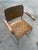 1970s Vintage Chrome and Woven Leather Dining Set With Geometric Glass Top For Sale - Image 5 of 9