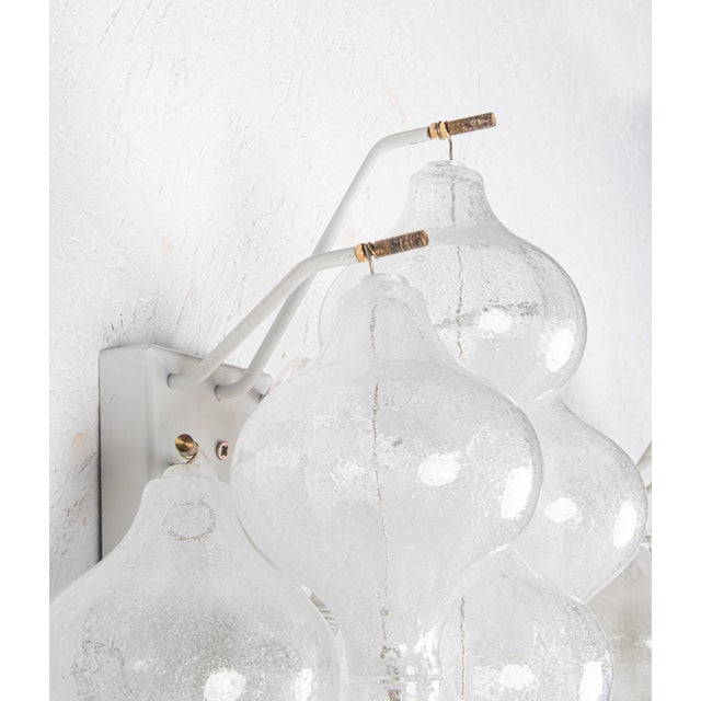 Tulipan Murano Glass Wall Lights by J. T. Kalmar for Kalmar, 1960s, Set of 2 For Sale - Image 6 of 10