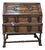 Late 19th Century English Oak Jacobean Style Bureau on Barley Twist Stretcher Base For Sale