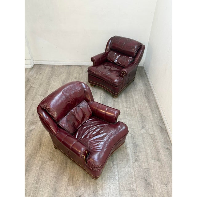 Pair of Vintage Leather Chairs For Sale - Image 11 of 11