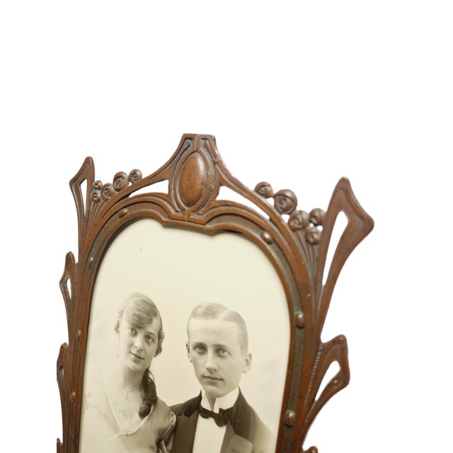 Art Nouveau Tin Frame, France, 1950s For Sale - Image 4 of 14