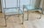 1970s Pair of 1970s Maison Jansen / Mastercraft Style Chrome and Brass Side Tables With Beveled Glass For Sale - Image 5 of 10