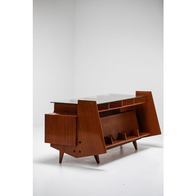 Italian Desk in Glass and Wood For Sale - Image 9 of 18