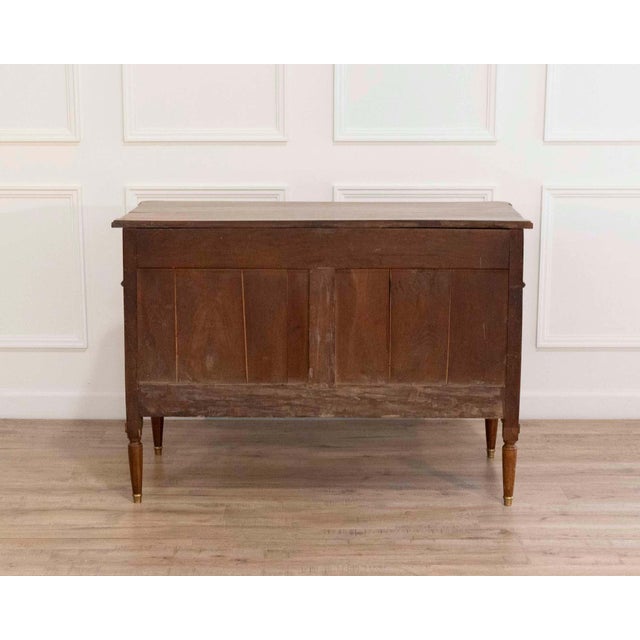 Brown Louis XVI–Style Walnut Chest of Drawers, France, Early 19th Century For Sale - Image 8 of 10