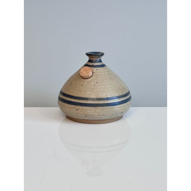 Studio Ceramic Oil Lamp from Bjergard, Denmark, 1970s For Sale - Image 11 of 11