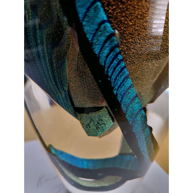 1995 Signed Randy Strong Dichroic Art Glass Vase For Sale In New York - Image 6 of 7