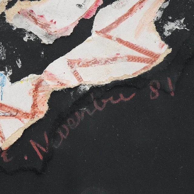 Ansgar Elde, Composition, Mixed Media on Cardboard, 1980s, Framed For Sale - Image 9 of 13