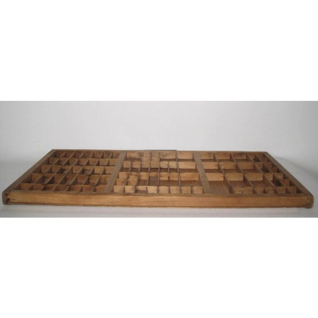 Large Wooden Printer's Tray Chairish