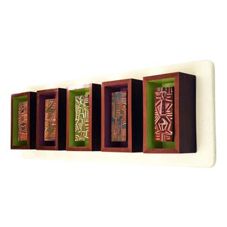 Futurist-Style Wall Light Panel, 1950s For Sale