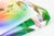Plastic Op Art Rainbow Lucite Angled Bowl in Style of Victor Vasarely, 1990's For Sale - Image 7 of 10