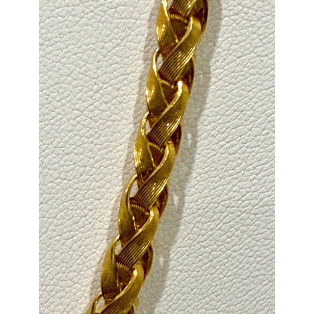 Modern 18 Karat Yellow Gold 84.7 Gm Chain, 5 Mm Wide Necklace, 28 " Long For Sale - Image 3 of 8
