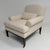Beige Classic Gentleman's Arm Chair- Rive Gauche Armchair For Sale - Image 8 of 16