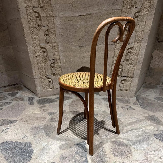 1960s Thonet A16 Sweetheart Chair Bentwood Cane For Sale - Image 12 of 12