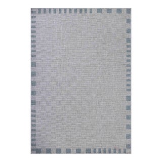 Amber Lewis x Loloi Topanga Silver / Blue 3'-11" x 5'-11" Accent Rug For Sale
