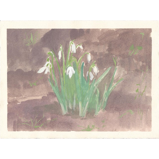 Michelle Farro Original Snowdrops Painting by Michelle Farro For Sale - Image 4 of 4