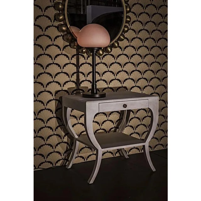 NOIR Maude Side Table, White Wash For Sale In Los Angeles - Image 6 of 6