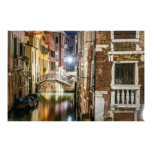 Venice at Night on Ceramic Tile