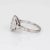French Art Deco Diamond Ring Engagement Platinum Sz 6 Vintage Bridal Jewelry For Sale - Image 4 of 6