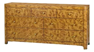 Contemporary Art Deco Burl Dresser