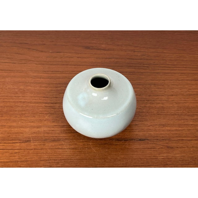 Gray Danish Studio Pottery Vase from Lisbeth Voigt Durand For Sale - Image 8 of 10