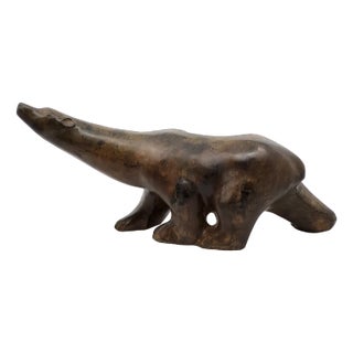 Pierre Chenet, Polar Bear with Brown Patina, 2000s, Bronze For Sale