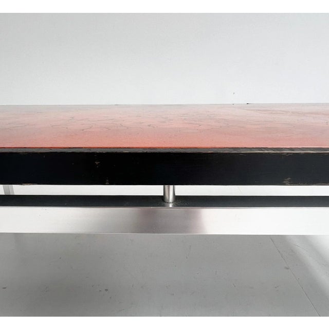 Glass Coffee Table by Jean René Talopp, 1970s For Sale - Image 9 of 12