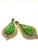 Bochic “Capri” Vintage Emerald, Tourmaline & Diamond Earrings Set In 18K Gold & Silver From the “Capri” collection Natural...